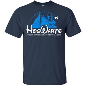 SuperLuxe "Hogwarts" Castle Graphic Logo Short Sleeve Tee